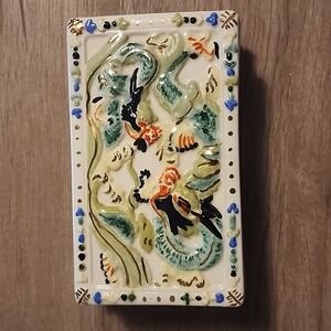 Ceramic jewelry Trinket container